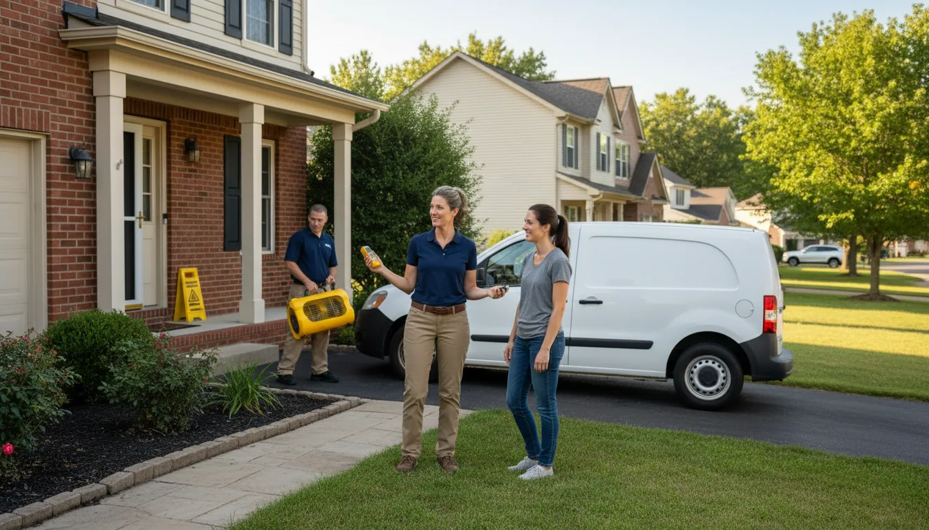 Residential water damage restoration in Fort Leavenworth, KS